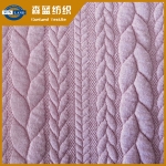 麥穗提花空氣層 Jacquard interlock fabric